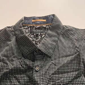 Ted Baker Monochrome Geometric Print Shirt